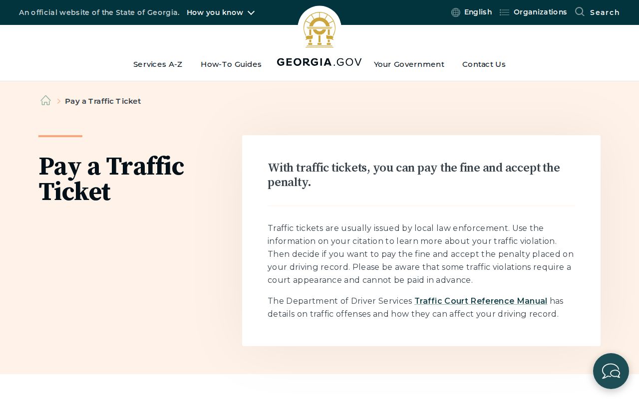 Stephens County traffic court Georgia ticket payment guidance